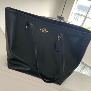 Coach black tote